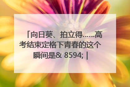 向日葵、拍立得……高考结束定格下青春的这个瞬间是& 8594;｜2025四川高考
